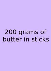 200 Grams Of Butter In Sticks