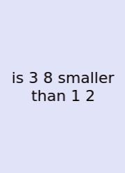 Is 3 8 Smaller Than 1 2