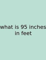 What Is 95 Inches In Feet
